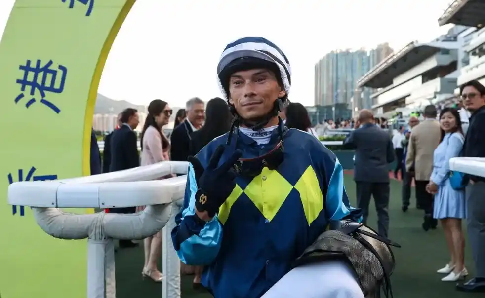Jockey Alexis Badel is preparing