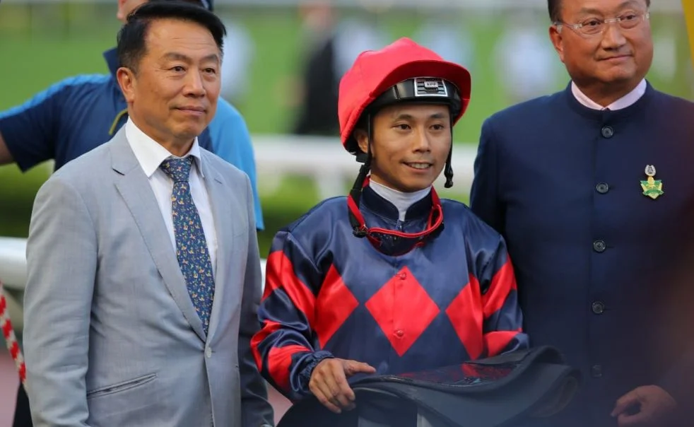 Portrait of Matthew Poon Celebrating