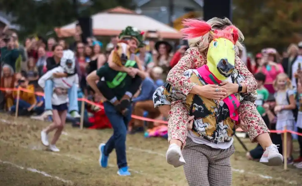 Thanksgiving celebration outdoors