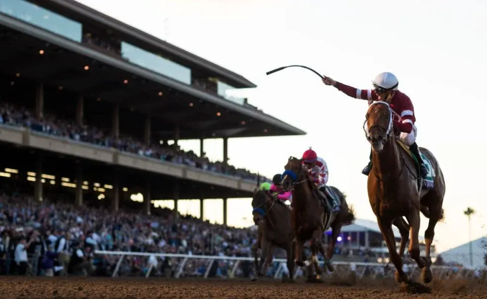 Florent Geroux is celebrating victory